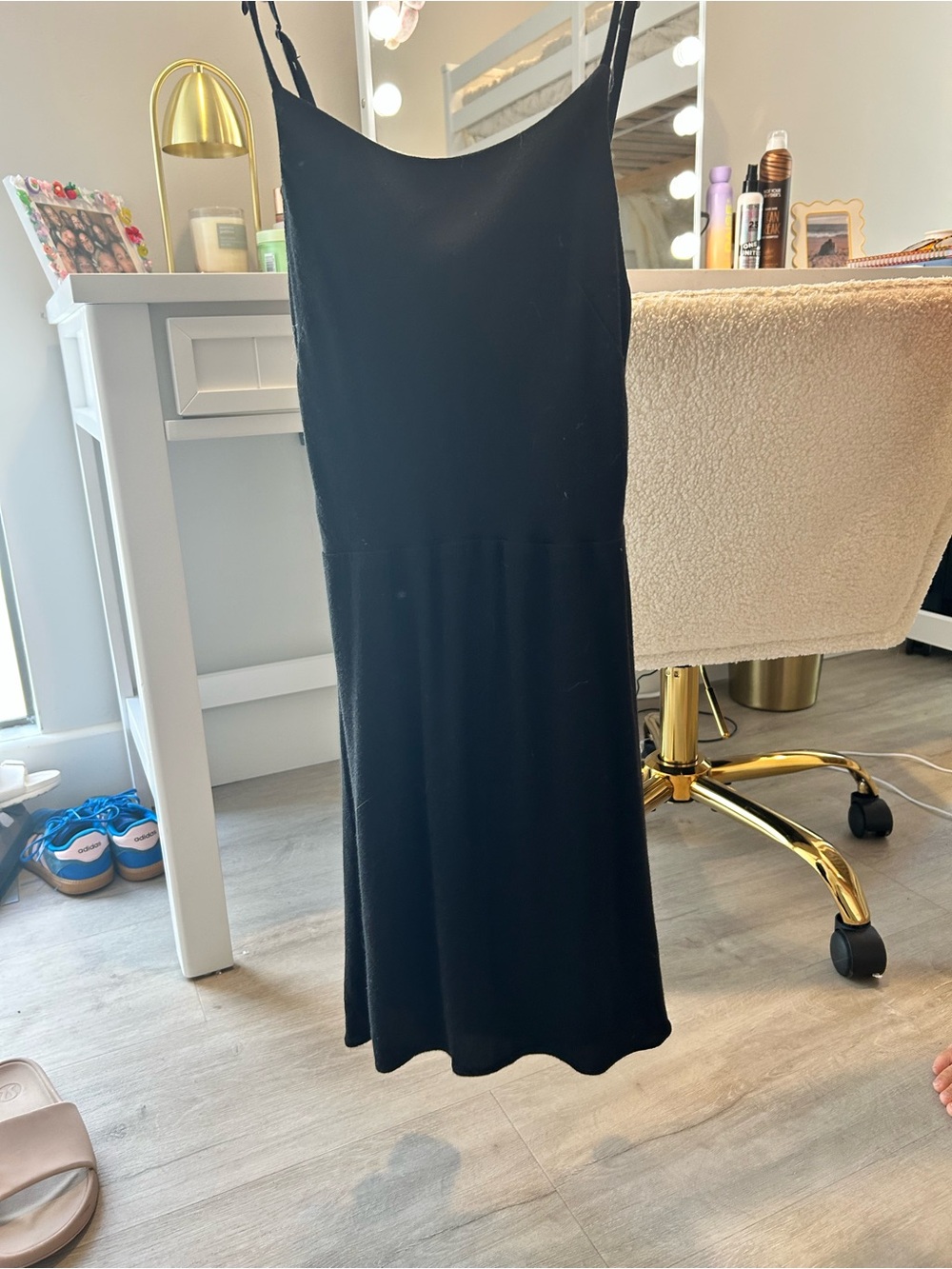Classic Black Mini Slip Dress by
